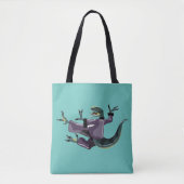 Illustration eines Raptor Darstellend Karate. Tasche (Vorderseite)