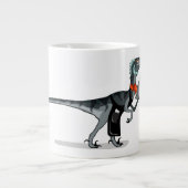 Illustration eines Raptor Food Kellners. Jumbo-Tasse (Vorderseite)