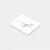 Illustration eines Raptor Food Kellners. Post-it Klebezettel (angewinkelt)