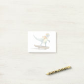 Illustration eines Raptor Skateboarding. Post-it Klebezettel (Auf Schreibtisch)