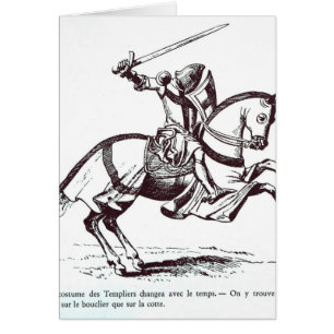 Illustration eines Ritters Templar