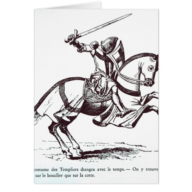 Illustration eines Ritters Templar (Vorne)