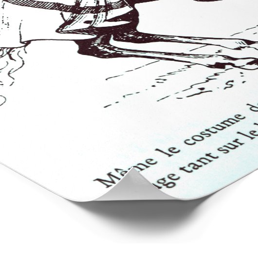 Illustration eines Rittertempels Poster (Ecke)