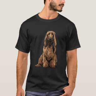Illustration eines roten afghanischen Windhunds T-Shirt