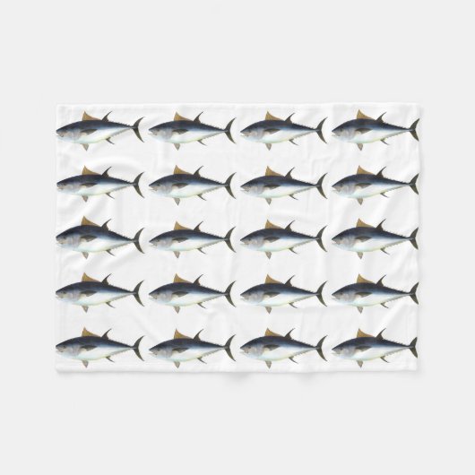Illustration eines Roten Thunfisches Fleecedecke (Vorderseite (Horizontal))
