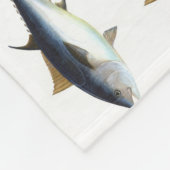 Illustration eines Roten Thunfisches Fleecedecke (Ecke)