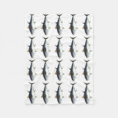 Illustration eines Roten Thunfisches Fleecedecke (Vorderseite)