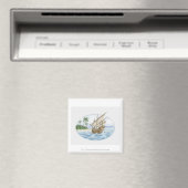 Illustration eines Schiffes aus dem 16. Jahrhunder Magnet (In Situ (Geschirrspüler))