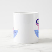Illustration eines schnorchelnden Loch Ness Monste Jumbo-Tasse (Vorderseite)