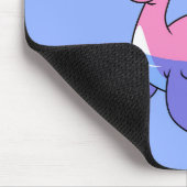 Illustration eines schnorchelnden Loch Ness Monste Mousepad (Ecke)