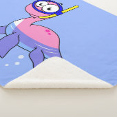 Illustration eines schnorchelnden Loch Ness Monste Sherpadecke (3/4)