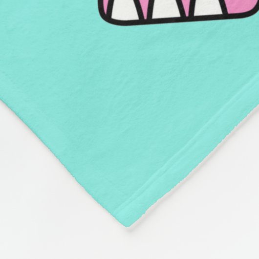 Illustration eines singenden Stegosaurus. Fleecedecke (Ecke)