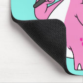 Illustration eines singenden Stegosaurus. Mousepad (Ecke)