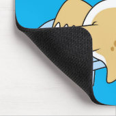 Illustration eines Sonnenbades Tyrannosaurus Rex. Mousepad (Ecke)