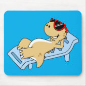 Illustration eines Sonnenbades Tyrannosaurus Rex. Mousepad (Vorne)