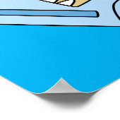 Illustration eines Sonnenbades Tyrannosaurus Rex. Poster (Ecke)