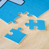 Illustration eines Sonnenbades Tyrannosaurus Rex. Puzzle (Seite)