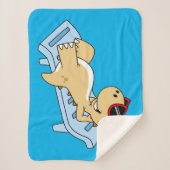 Illustration eines Sonnenbades Tyrannosaurus Rex. Sherpadecke (Vorderseite)