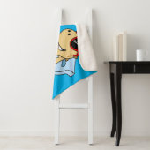 Illustration eines Sonnenbades Tyrannosaurus Rex. Sherpadecke (Beispiel)