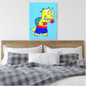 Illustration eines Spinosaurus-Boxens. Leinwanddruck (Insitu (Schlafzimmer))