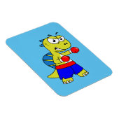 Illustration eines Spinosaurus-Boxens. Magnet (Rechte Seite)