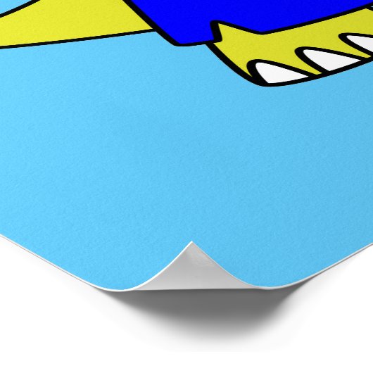 Illustration eines Spinosaurus-Boxens. Poster (Ecke)