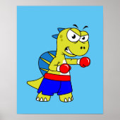 Illustration eines Spinosaurus-Boxens. Poster (Vorne)