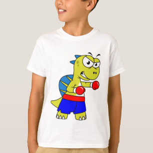 Illustration eines Spinosaurus-Boxens. T-Shirt