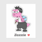 Illustration eines Spinosaurus-Bruce-Lees. Aufkleber (Blatt)