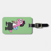 Illustration eines Spinosaurus-Bruce-Lees. Gepäckanhänger (Vorderseite horizontal)