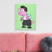 Illustration eines Spinosaurus-Bruce-Lees. Leinwanddruck (Insitu (Wohnzimmer))