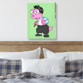 Illustration eines Spinosaurus-Bruce-Lees. Leinwanddruck (Insitu (Schlafzimmer))