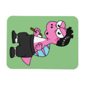 Illustration eines Spinosaurus-Bruce-Lees. Magnet (Horizontal)