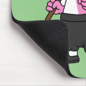 Illustration eines Spinosaurus-Bruce-Lees. Mousepad (Ecke)