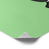 Illustration eines Spinosaurus-Bruce-Lees. Poster (Ecke)