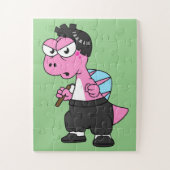 Illustration eines Spinosaurus-Bruce-Lees. Puzzle (Vertikal)