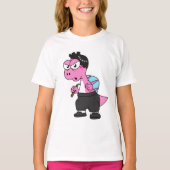 Illustration eines Spinosaurus-Bruce-Lees. T-Shirt (Vorderseite)