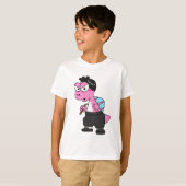 Illustration eines Spinosaurus-Bruce-Lees. T-Shirt (Vorne ganz)