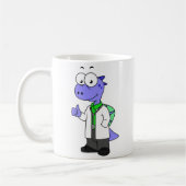 Illustration eines Spinosaurus-Doktors. Kaffeetasse (Links)