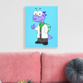 Illustration eines Spinosaurus-Doktors. Leinwanddruck (Insitu (Wohnzimmer))