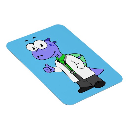 Illustration eines Spinosaurus-Doktors. Magnet (Rechte Seite)