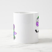 Illustration eines Spinosaurus-Hockeyspielers. Jumbo-Tasse (Vorderseite)