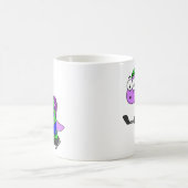 Illustration eines Spinosaurus-Hockeyspielers. Kaffeetasse (Mittel)