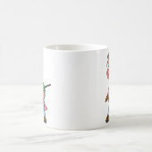 Illustration eines Spinosaurus-Jägers mit Schusswa Kaffeetasse (Mittel)