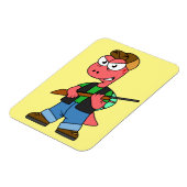 Illustration eines Spinosaurus-Jägers mit Schusswa Magnet (Linke Seite)