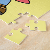 Illustration eines Spinosaurus-Jägers mit Schusswa Puzzle (Seite)