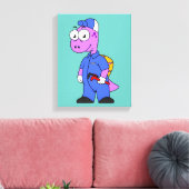 Illustration eines Spinosaurus-Klempners. Leinwanddruck (Insitu (Wohnzimmer))