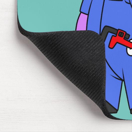 Illustration eines Spinosaurus-Klempners. Mousepad (Ecke)