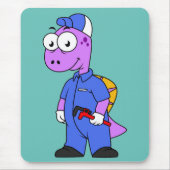 Illustration eines Spinosaurus-Klempners. Mousepad (Vorne)