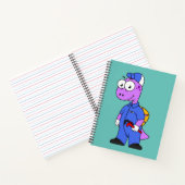 Illustration eines Spinosaurus-Klempners. Notizblock (Innenseite)